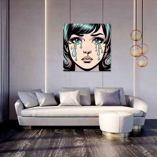 Tearful Pop Canvas