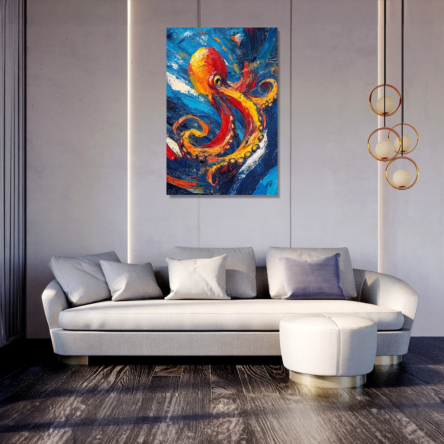Octopus Symphony Canvas