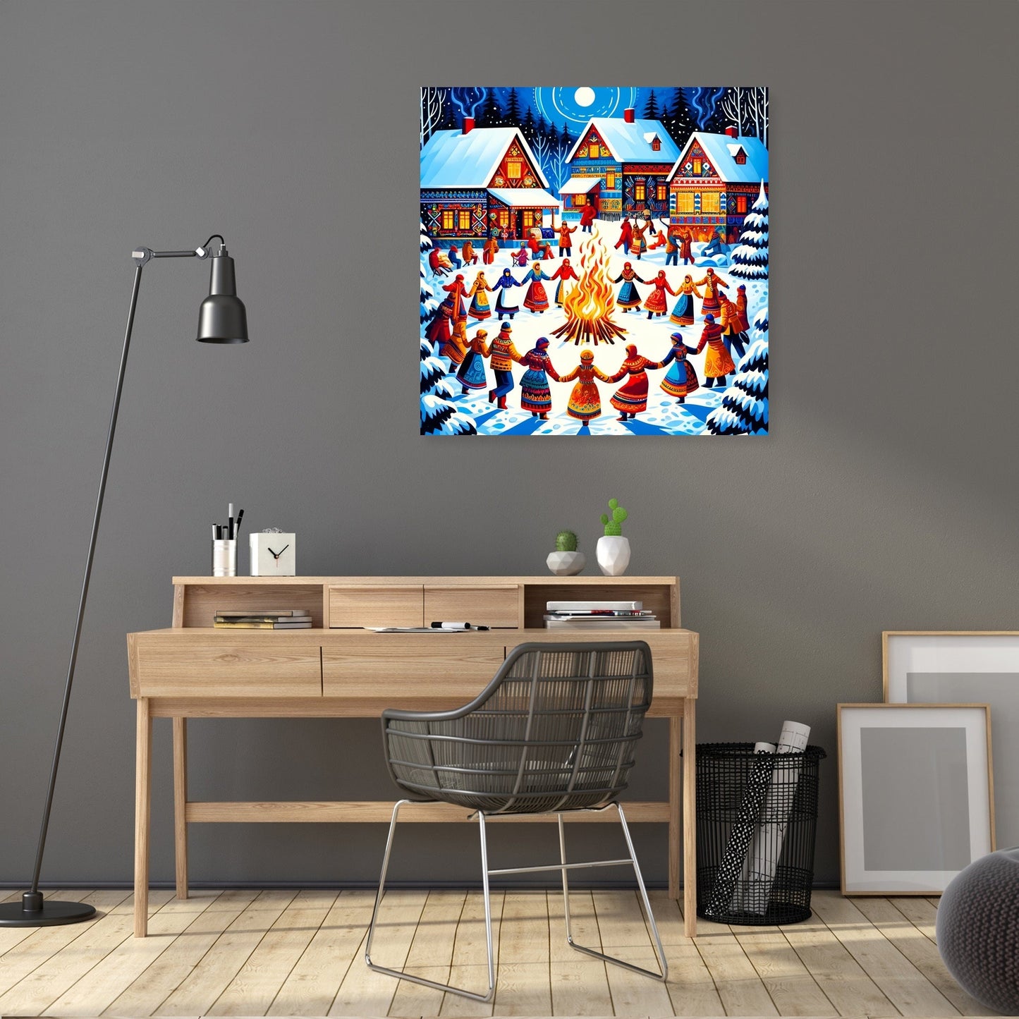 Winter Festival Warmth Canvas