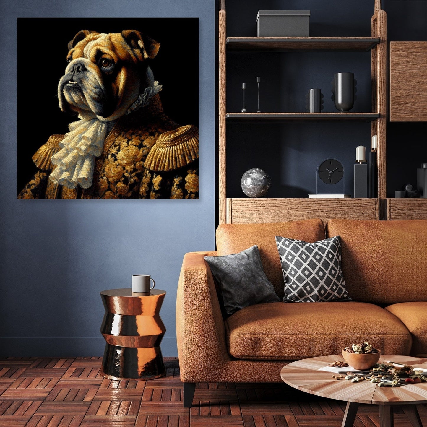 Regal Bulldog Majesty Canvas
