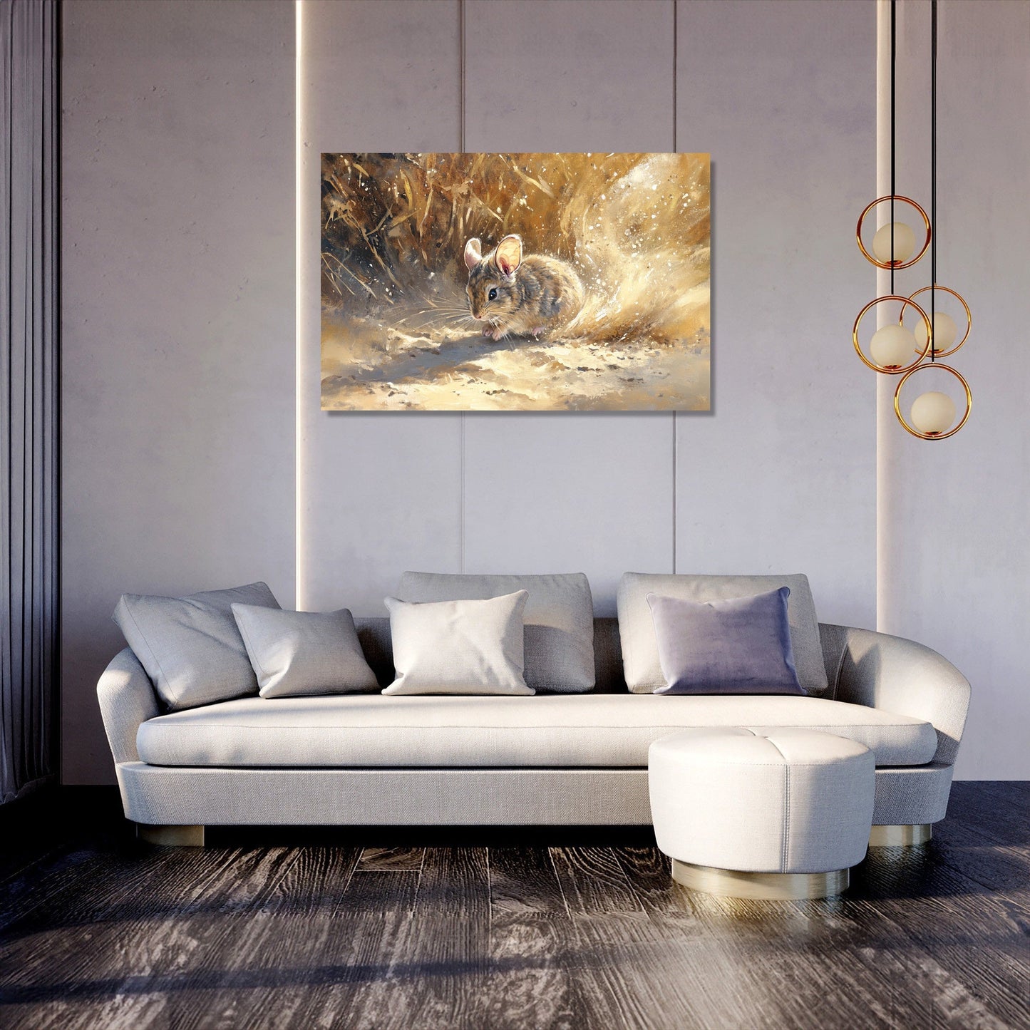 Chinchilla in Sunlit Canvas