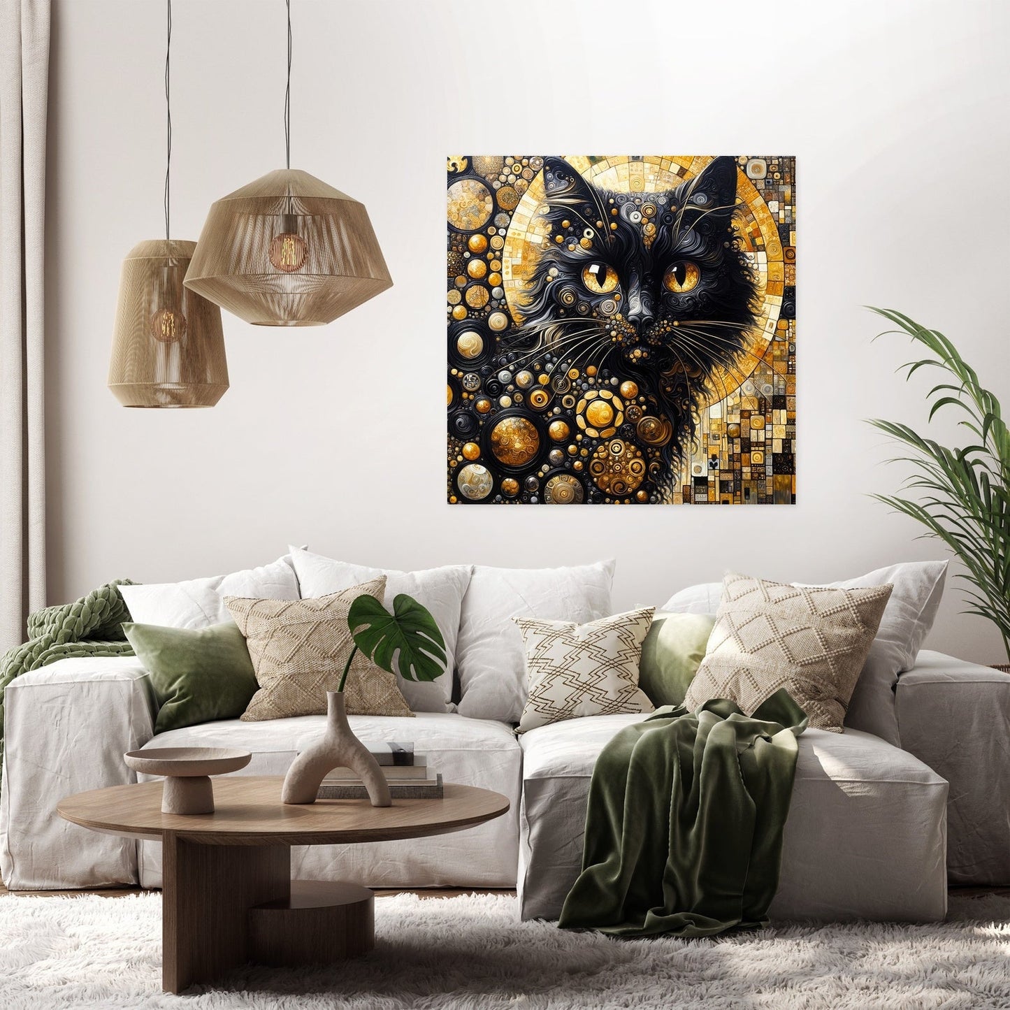 The Golden Cat Eyes Canvas