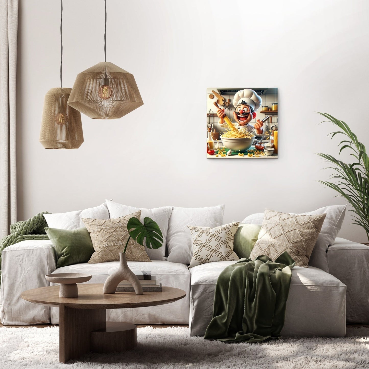 Pasta Frenzy Chef Canvas