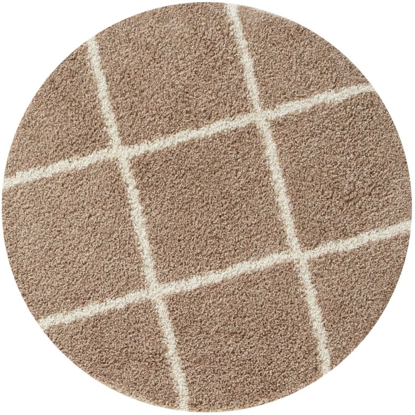 Moroccan Beige Shaggy Rug | 520