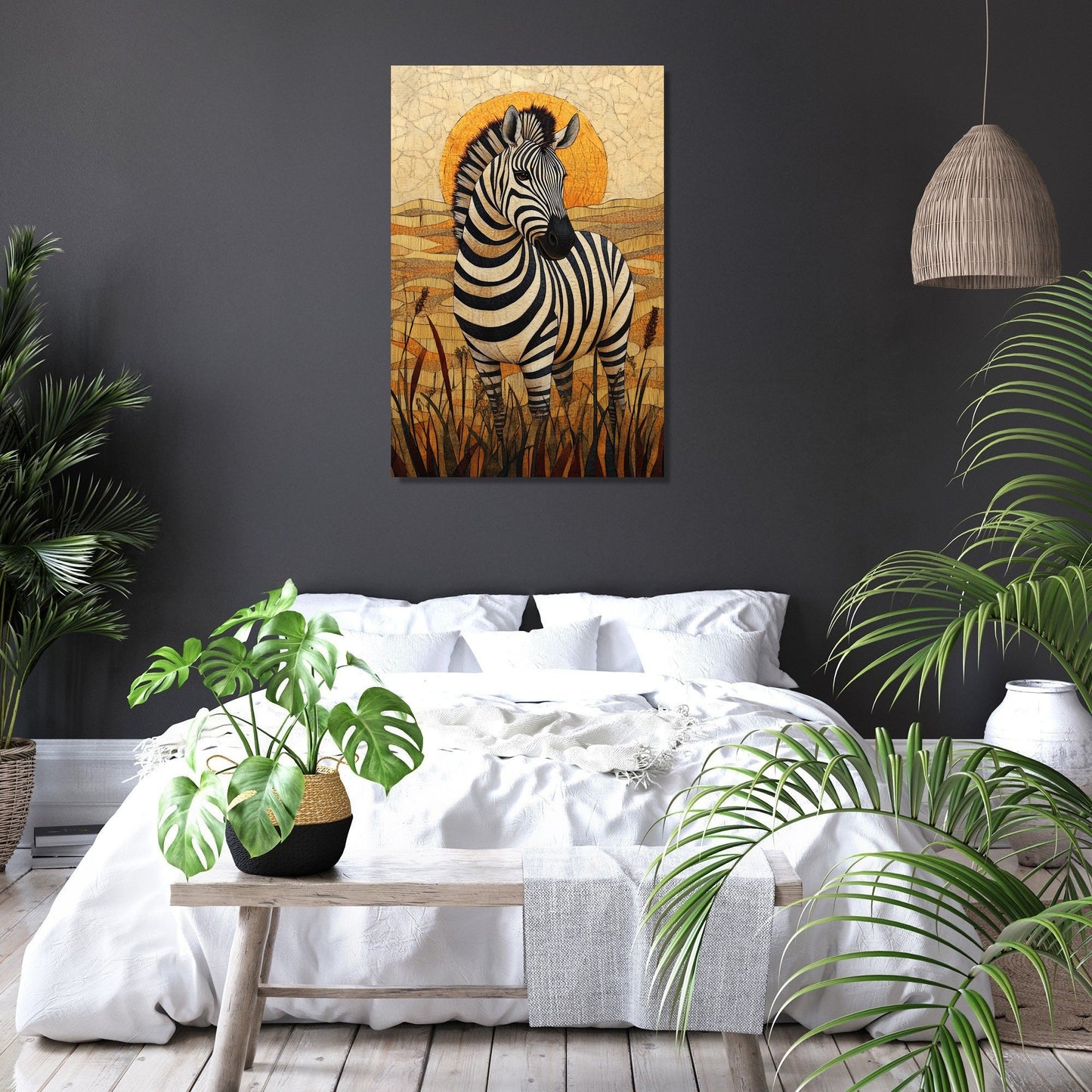 Zebra Elegance Canvas