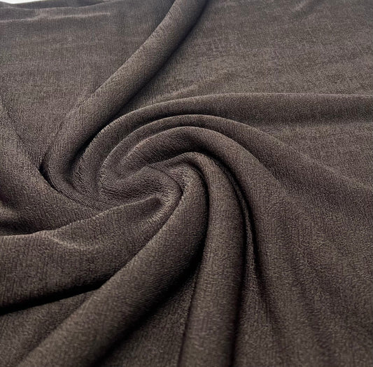 Brown Acetate Slinky 4 Way Stretch Fabric
