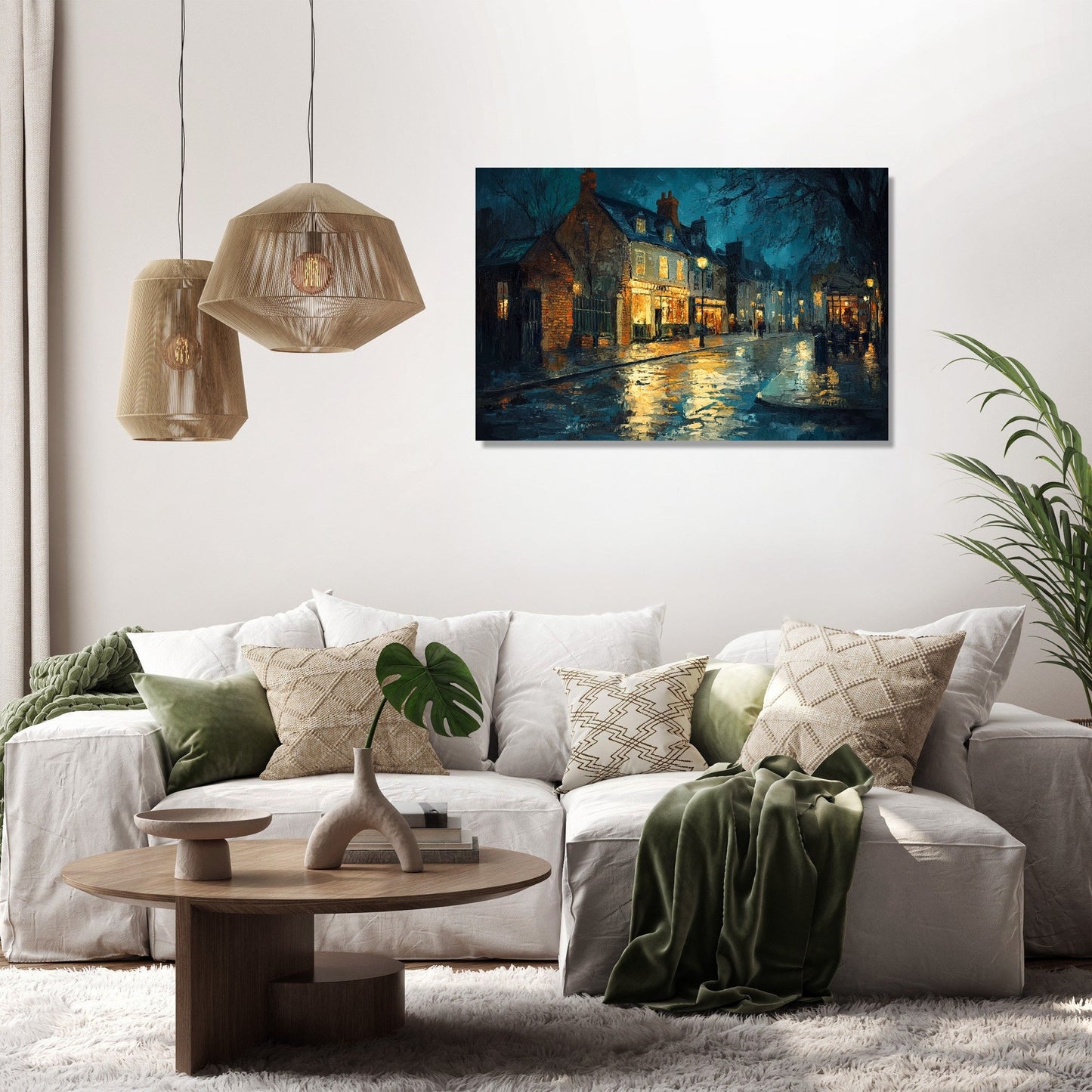 Midnight Elm Hill Canvas
