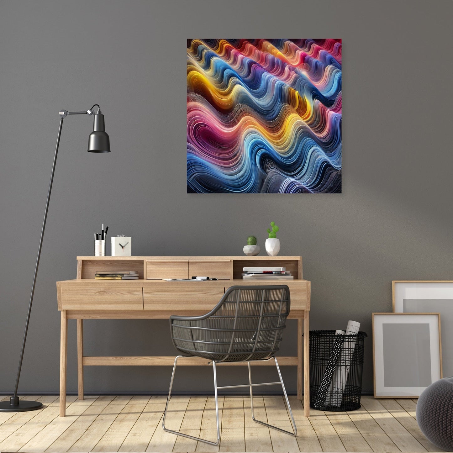 Chromatic Wave Harmony Canvas