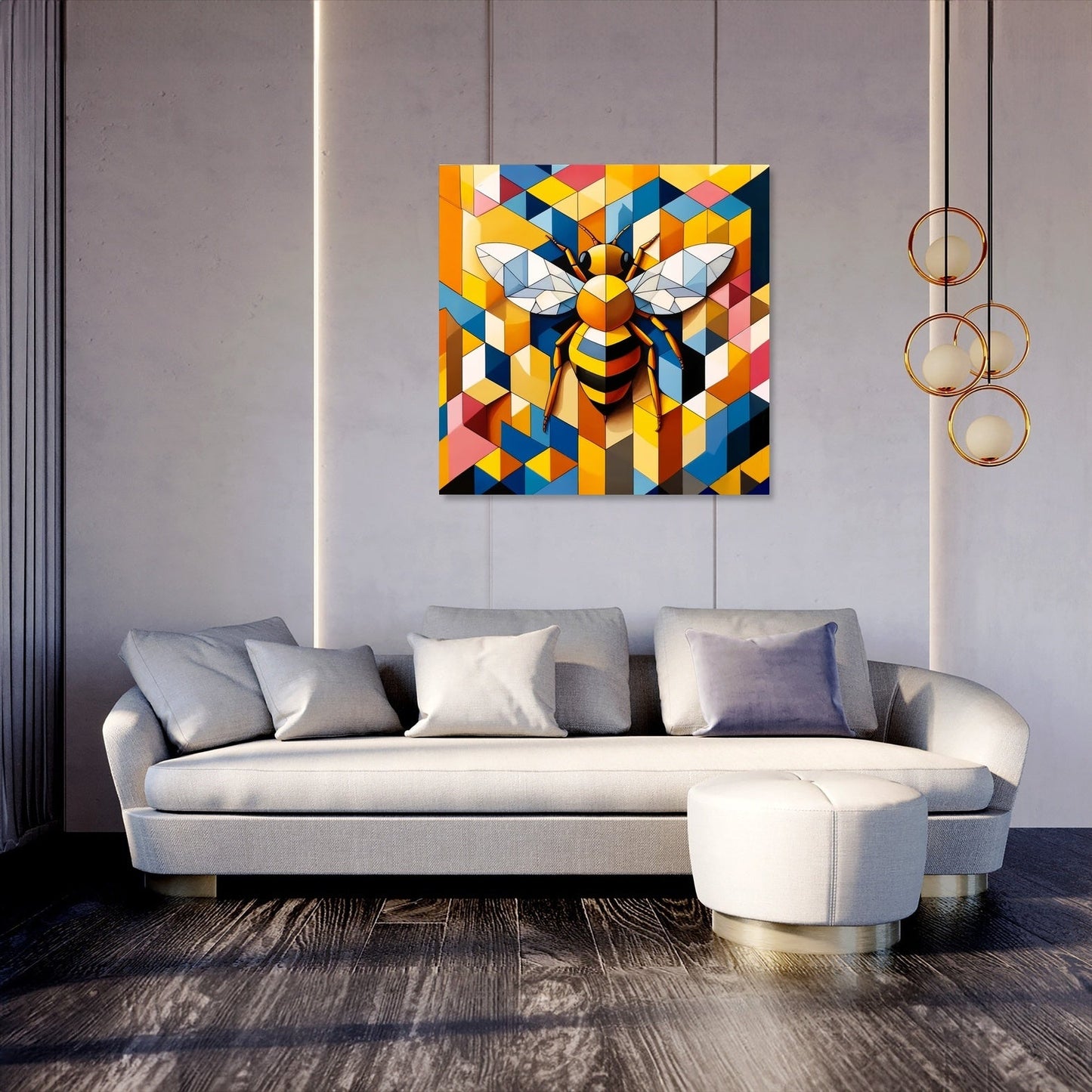 Harmony of the Hive Bee Canvas