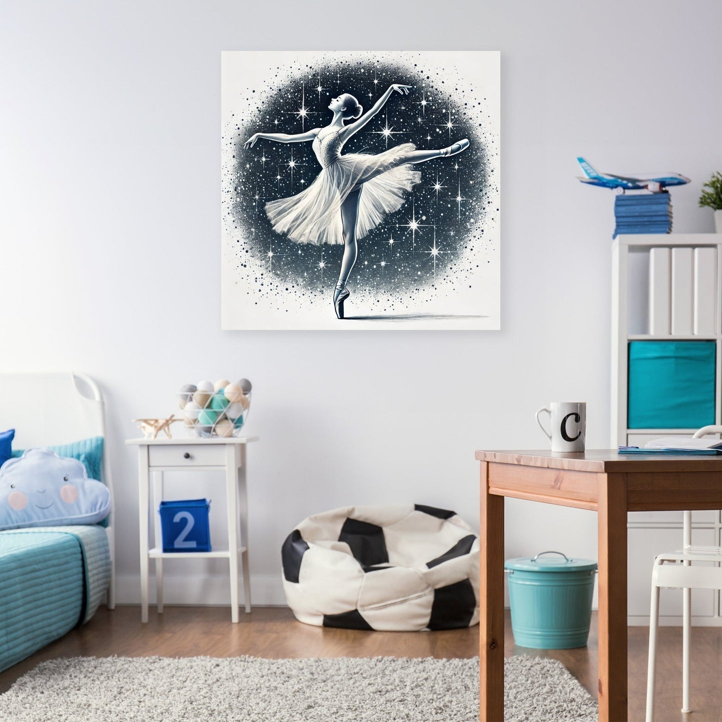 Starry Night Ballerina Canvas