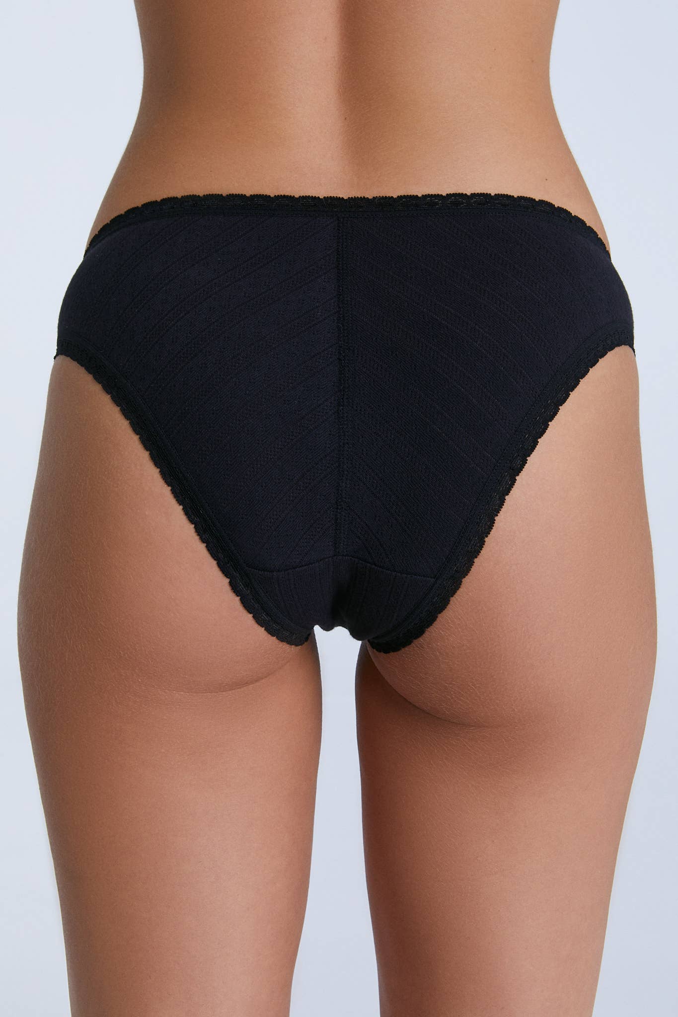 Organic Jacquard Lace Trimmed Slip