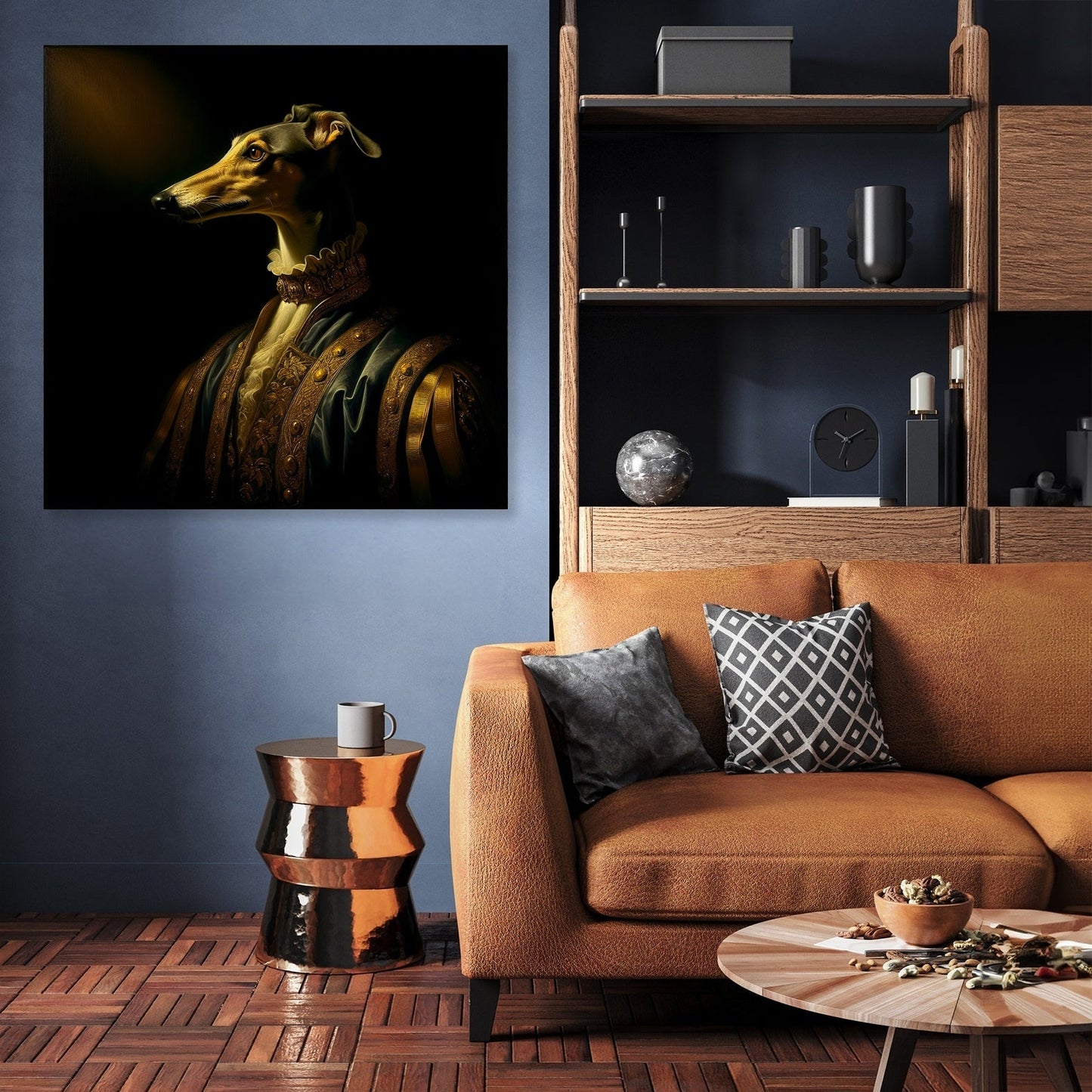 Royal Greyhound Reverie Canvas