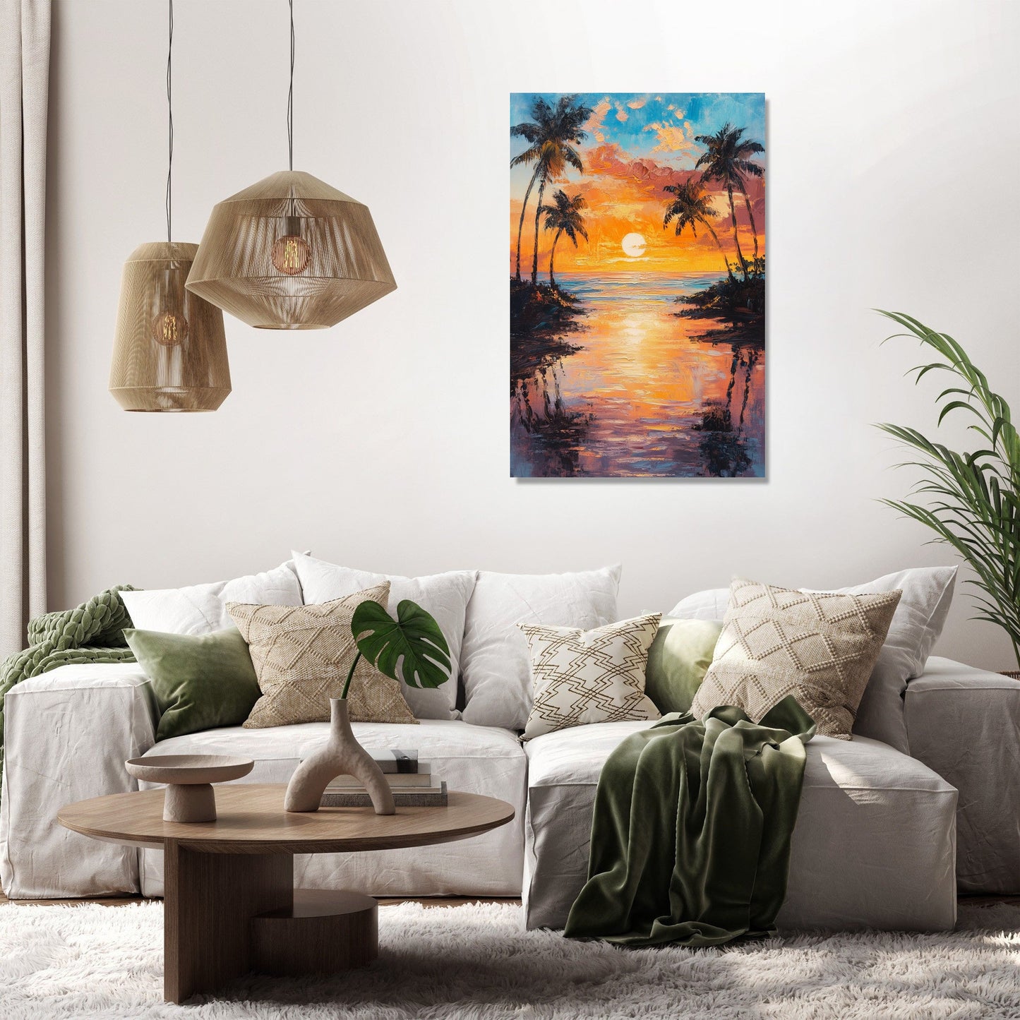 Golden Hour Beach Canvas