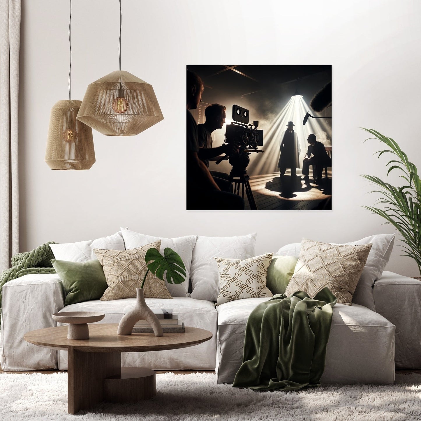 Noir Set Drama Canvas