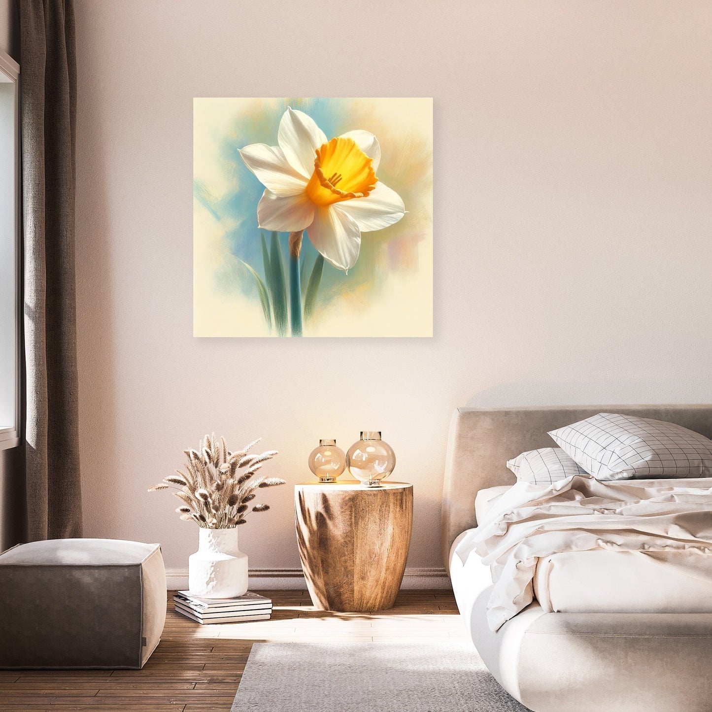Pastel Spring Daffodil Canvas