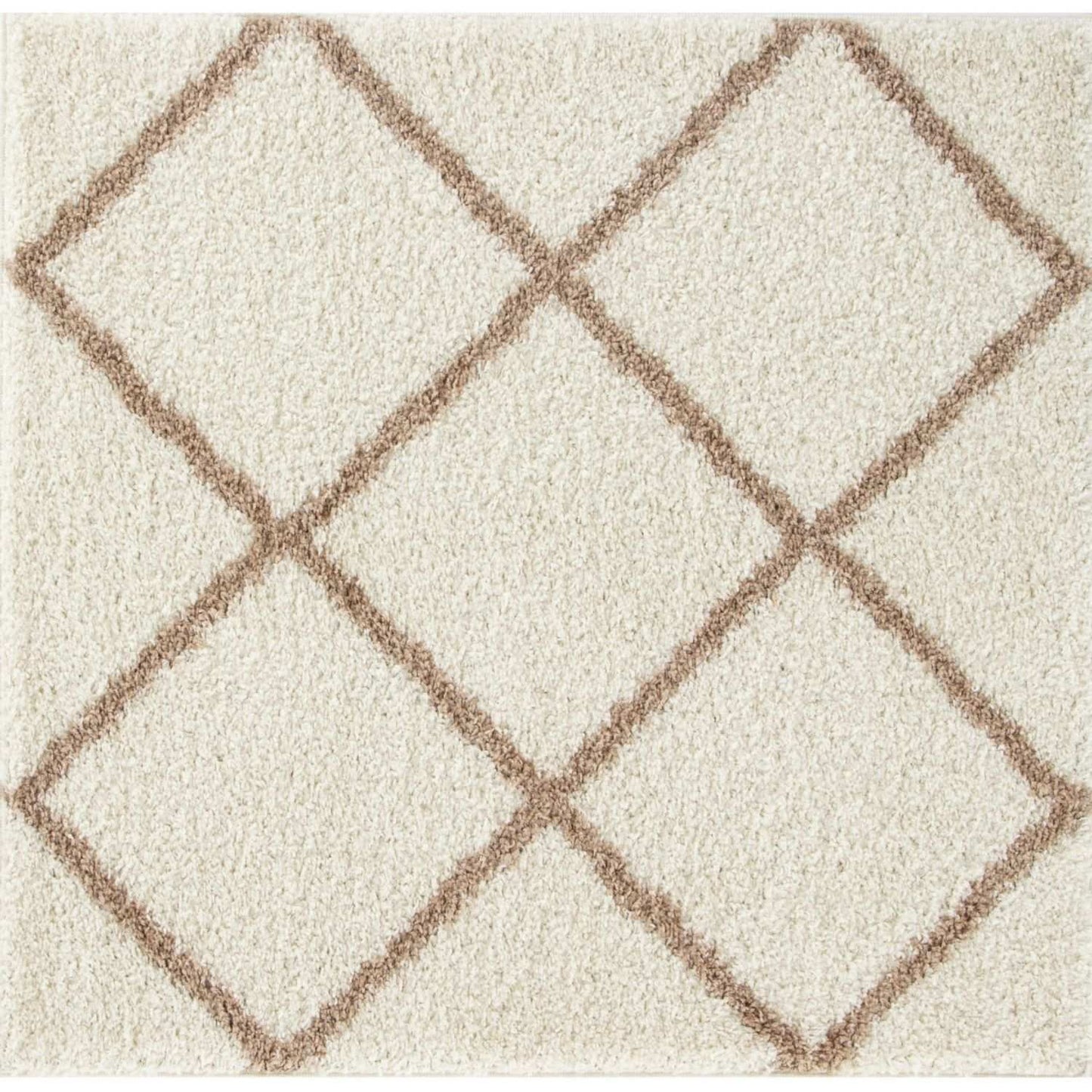 Moroccan Ivory Shaggy Rug | 530