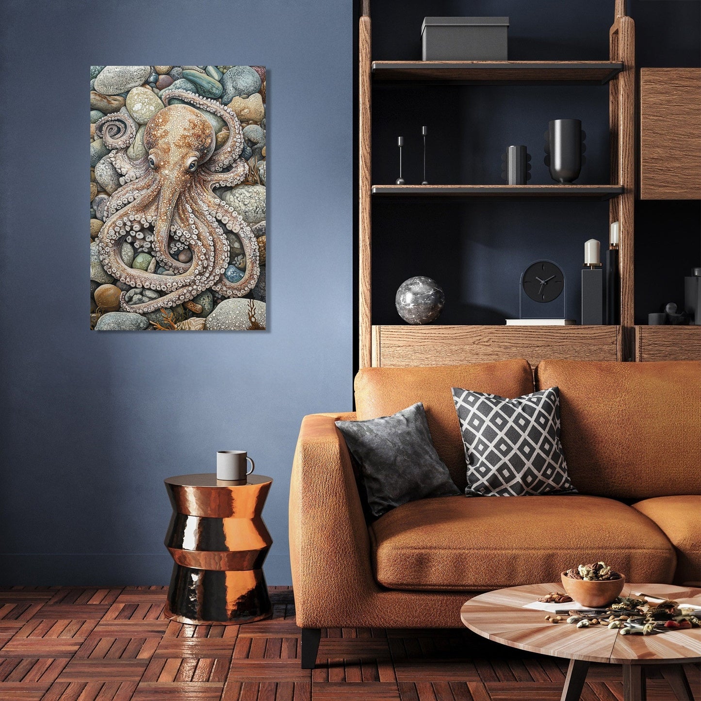 Camouflaged Octopus Canvas