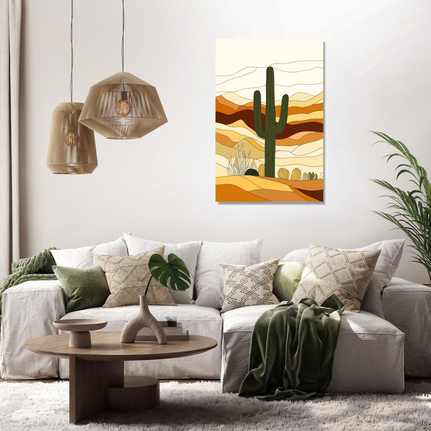 Minimalist Desert Canvas