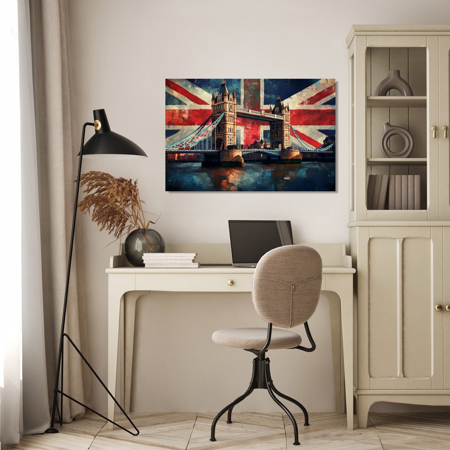 Tower Bridge Flag Canvas