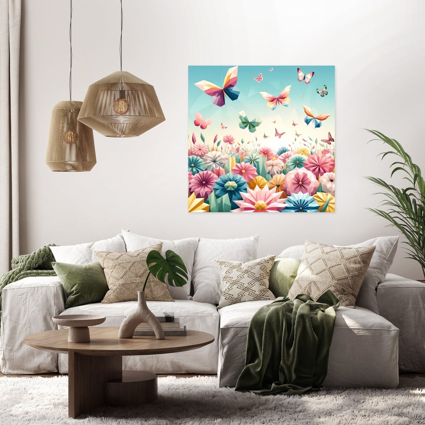 Butterfly Geometry Canvas