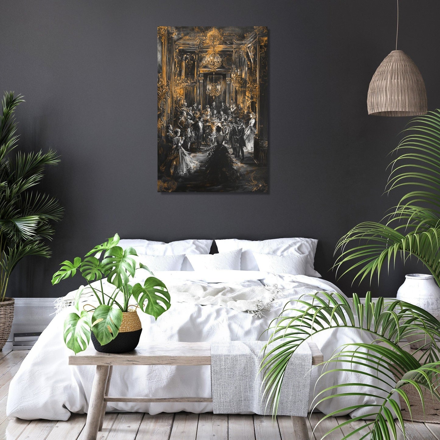 Golden Majesty Ballroom Canvas