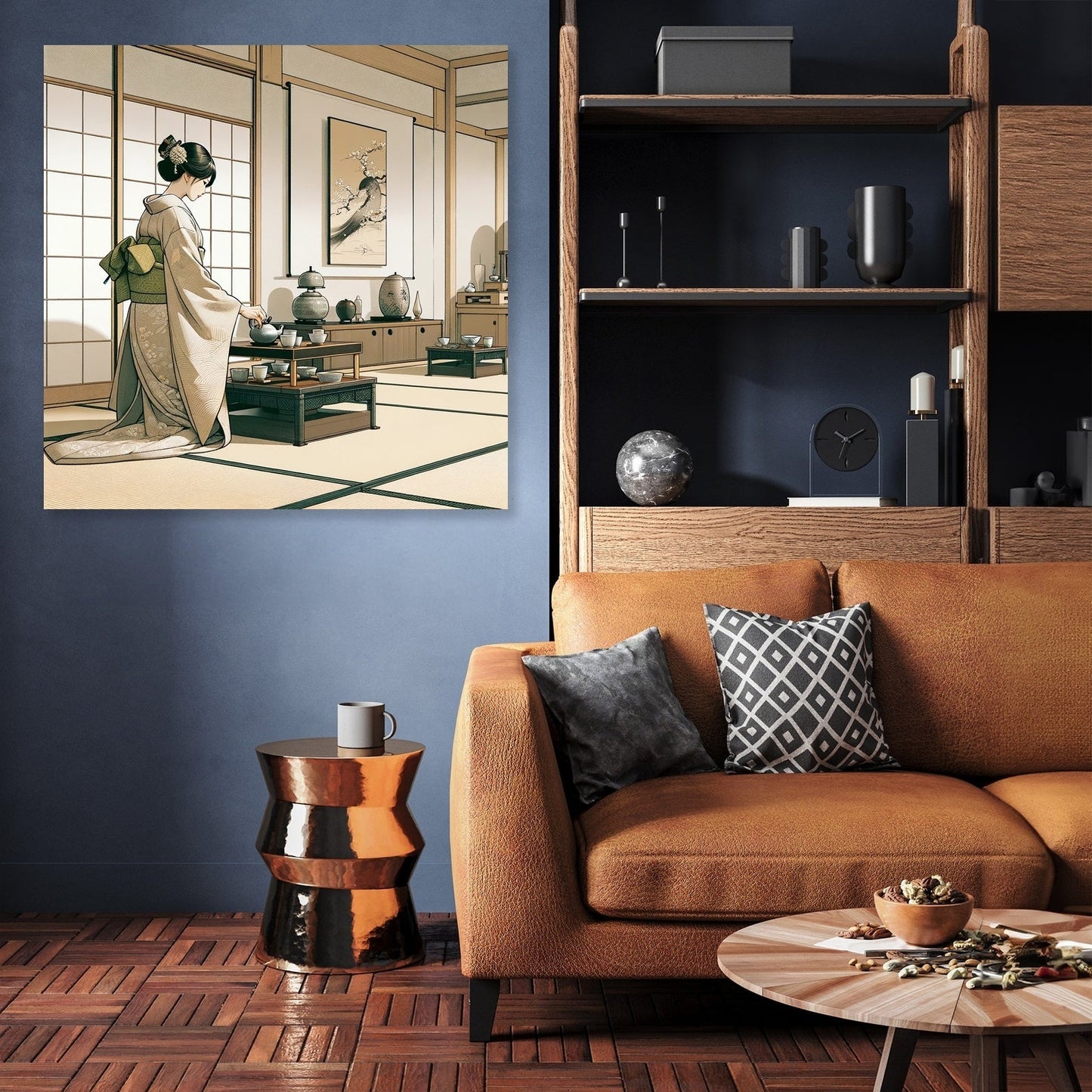 Tranquil Kimono Ceremony Canvas