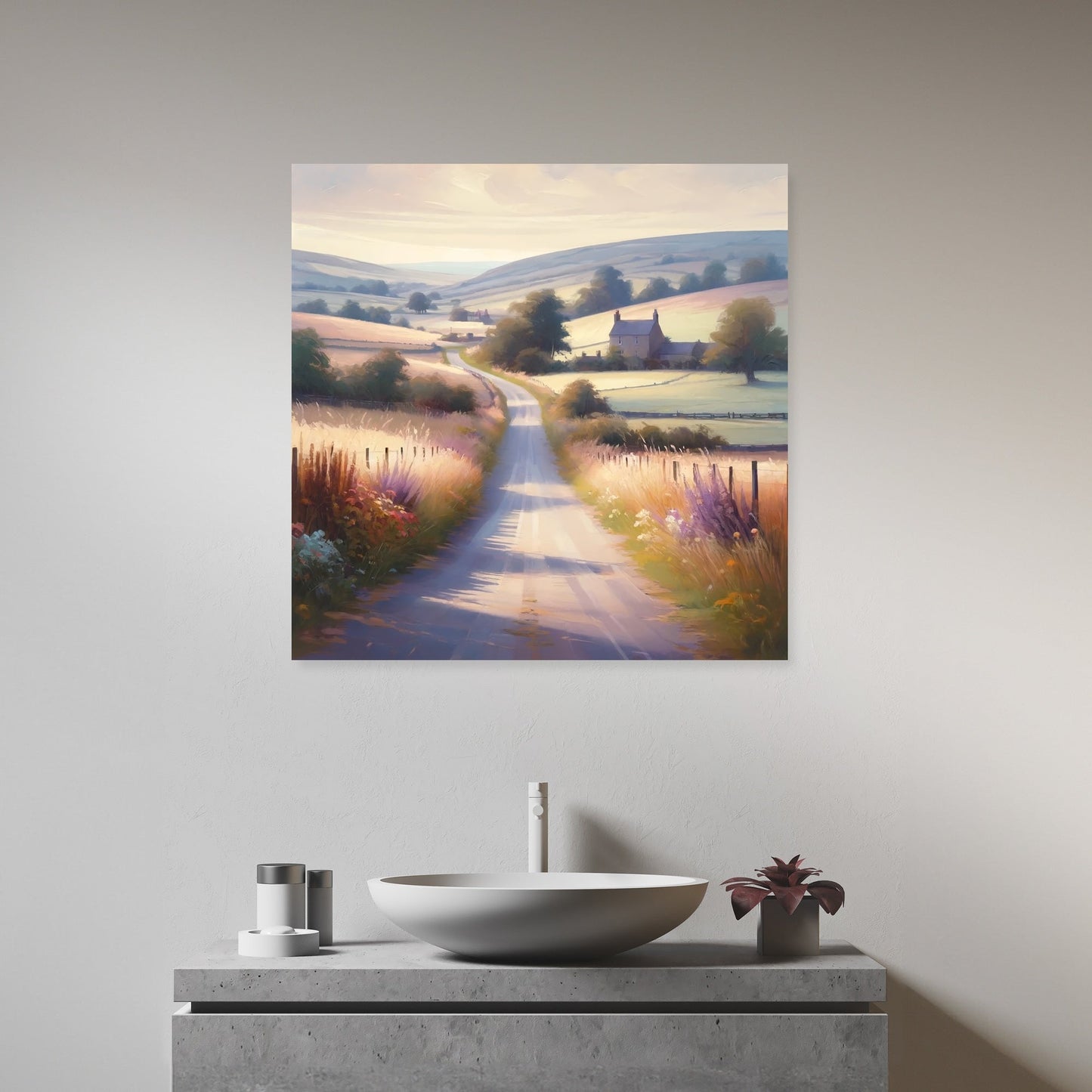 Countryside Road Canvas
