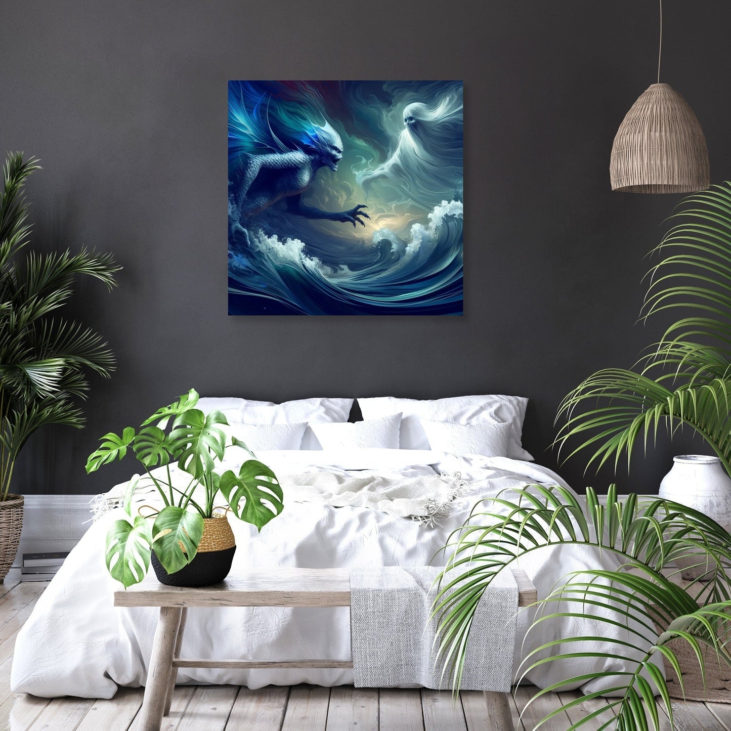 Stormy Seas Confrontation Canvas