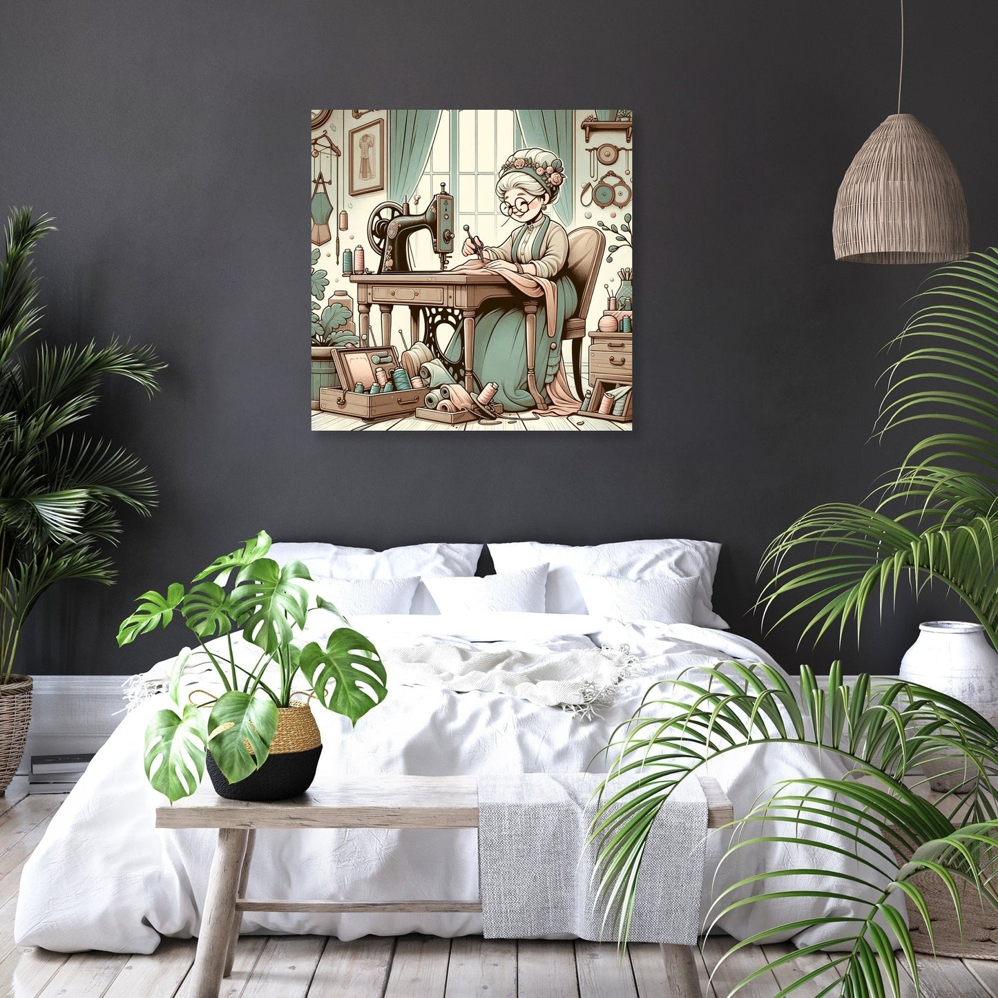 Charming Seamstress Canvas