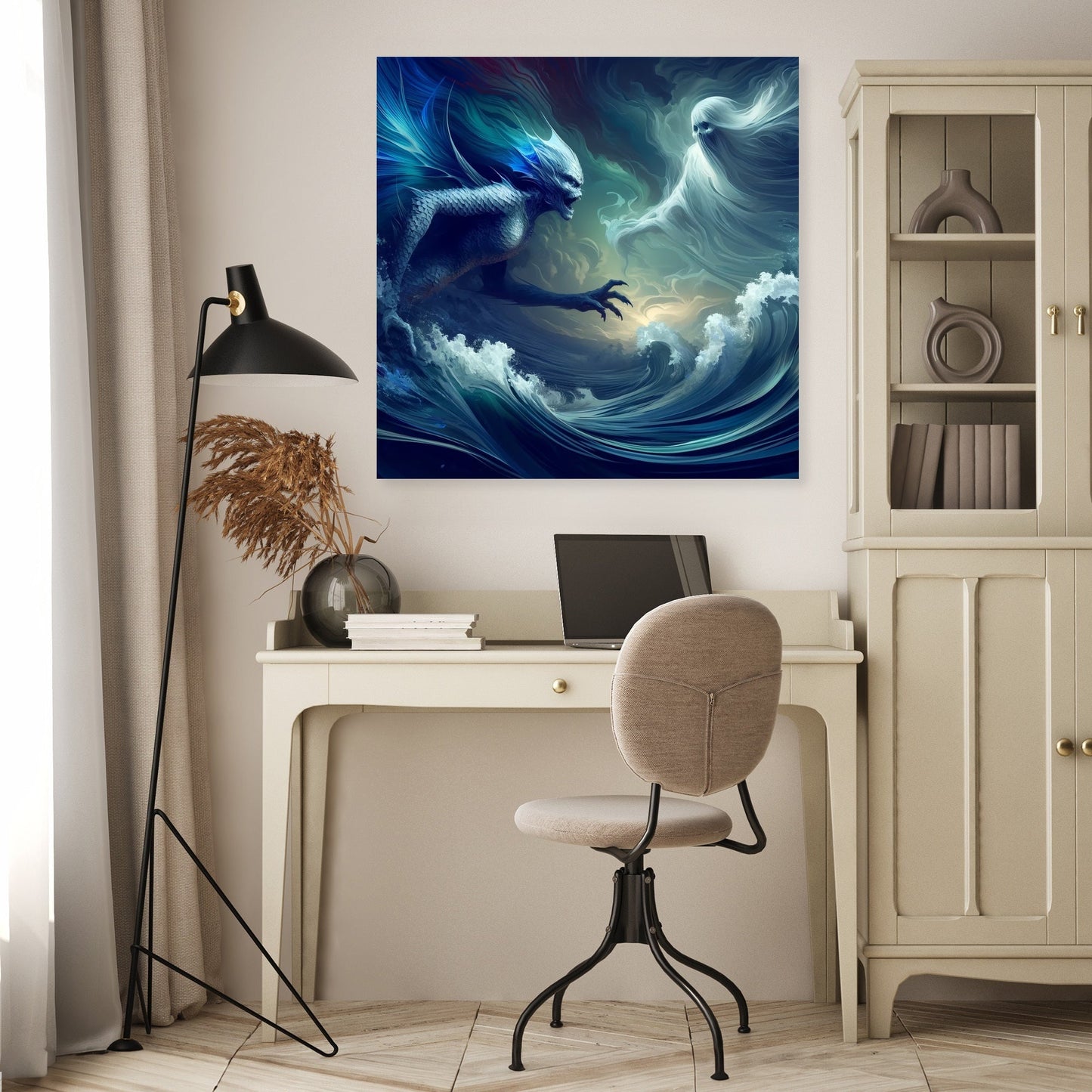 Stormy Seas Confrontation Canvas