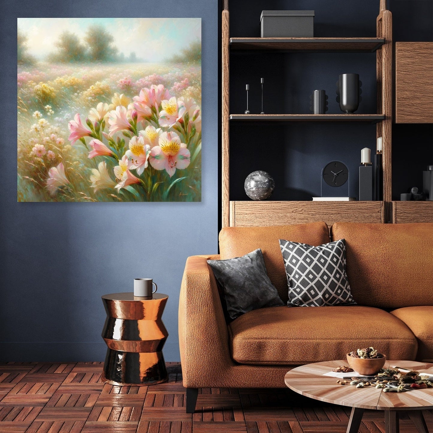 Gentle Alstroemeria Whispers Canvas