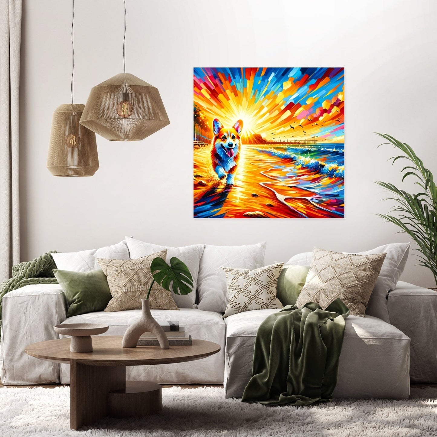 Sunset Frolic Canvas