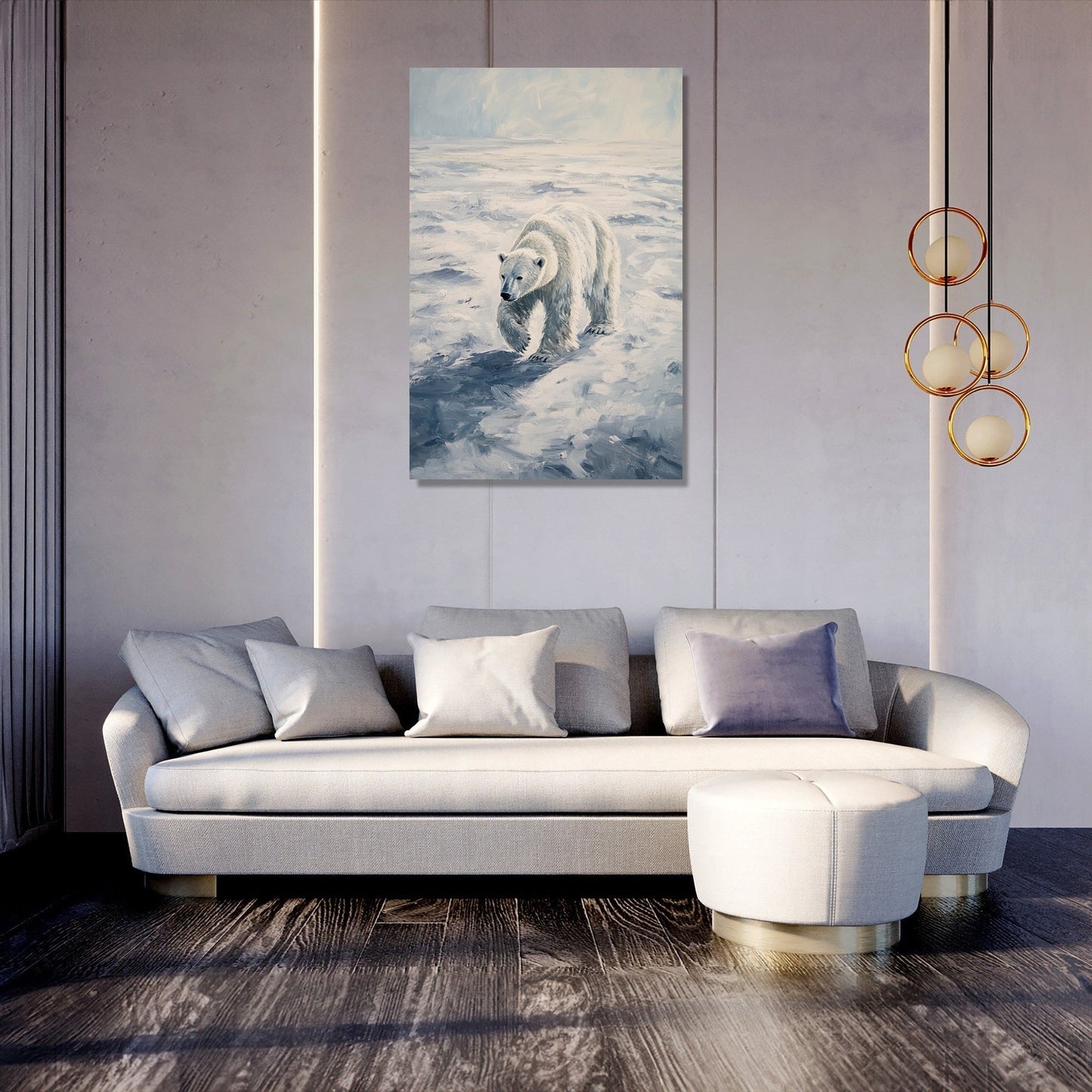 Polar Bear Wanderer Canvas