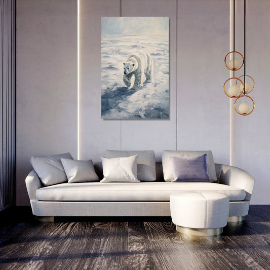 Polar Bear Wanderer Canvas