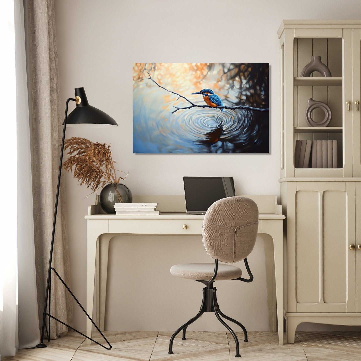 Kingfisher Dawn Canvas
