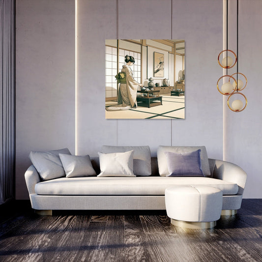 Tranquil Kimono Ceremony Canvas