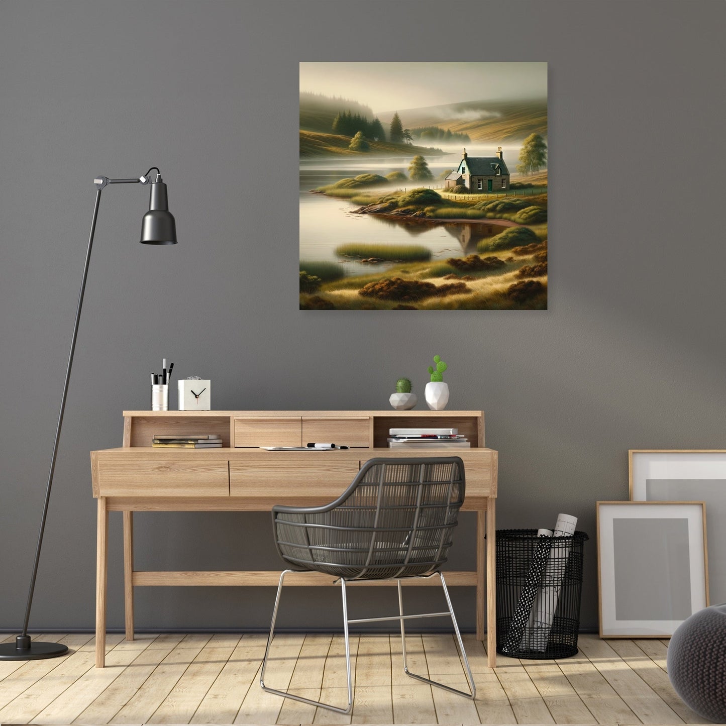 Dundee Cottage by the Loch Canvas