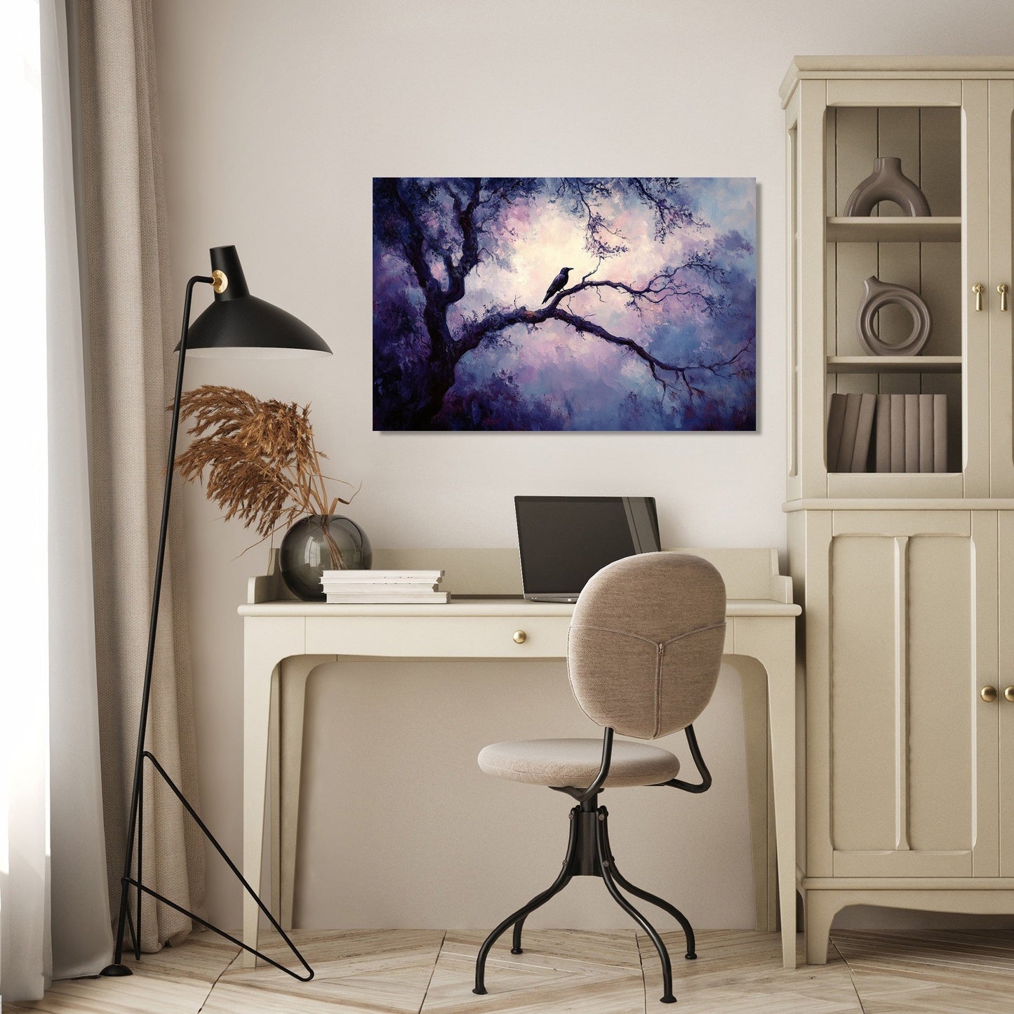 Raven's Solitude Canvas