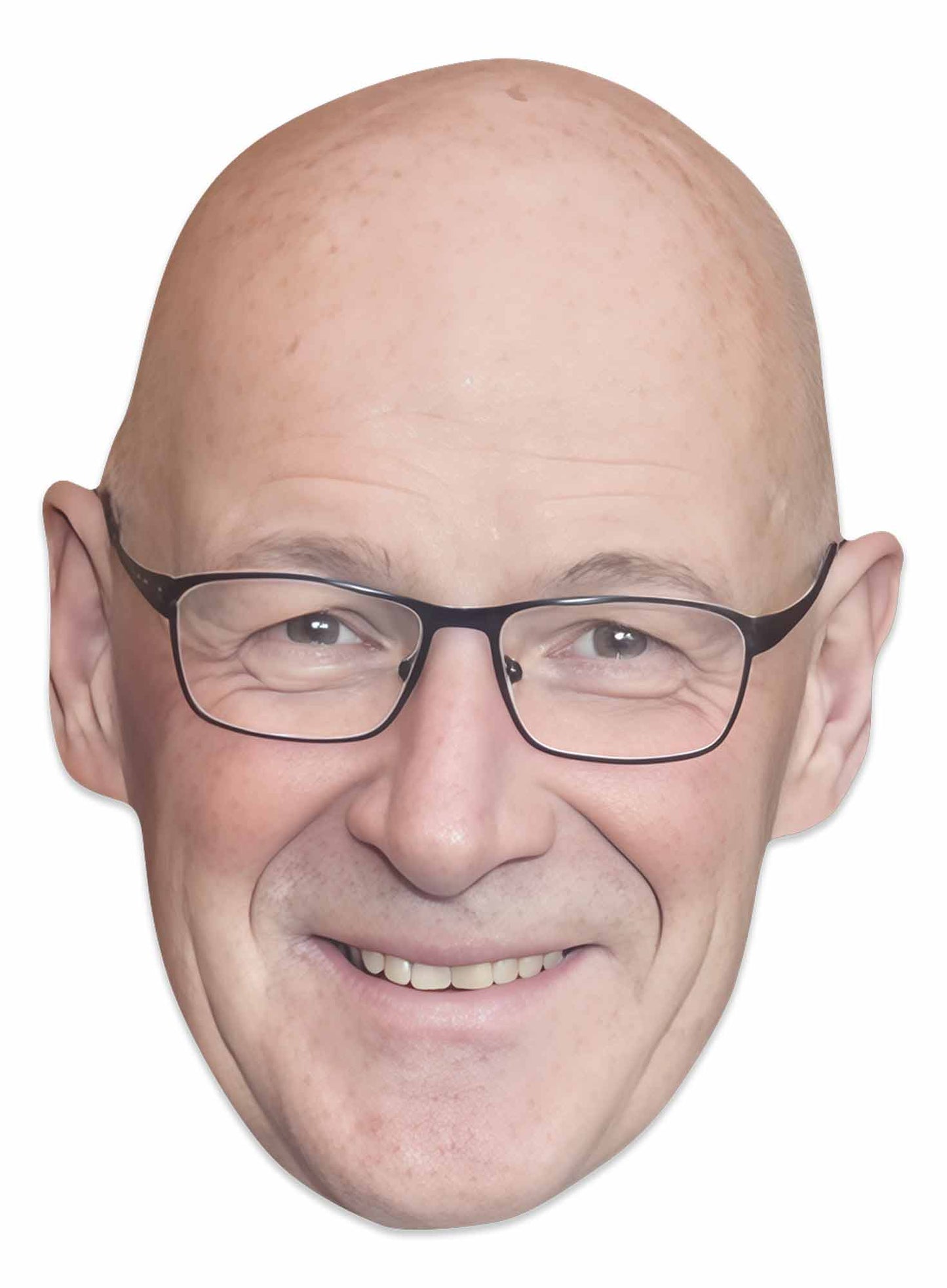 SM541 John Swinney Single Cardboard Face Mask Includes Tabs and Elastic