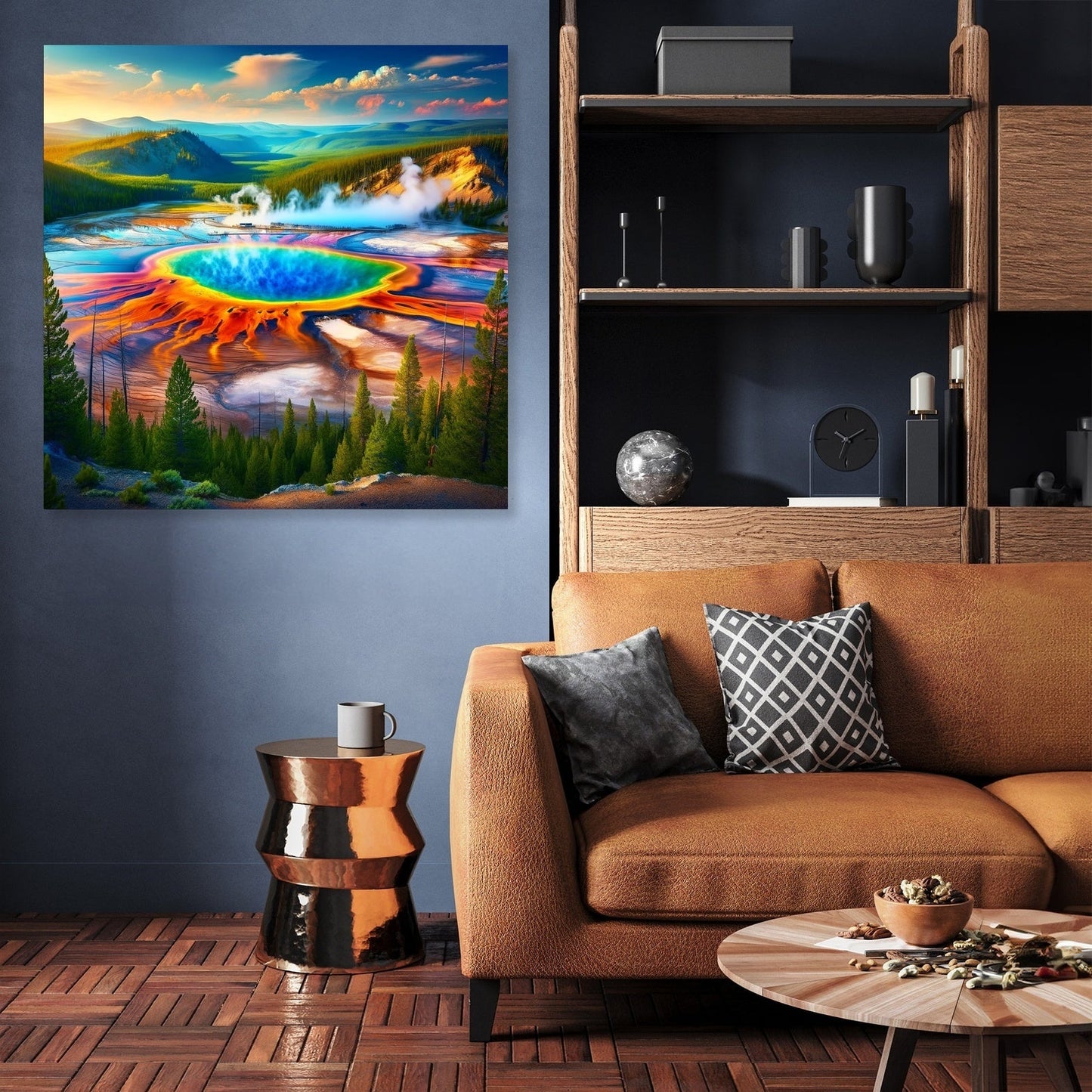 Grand Prismatic Vista Canvas
