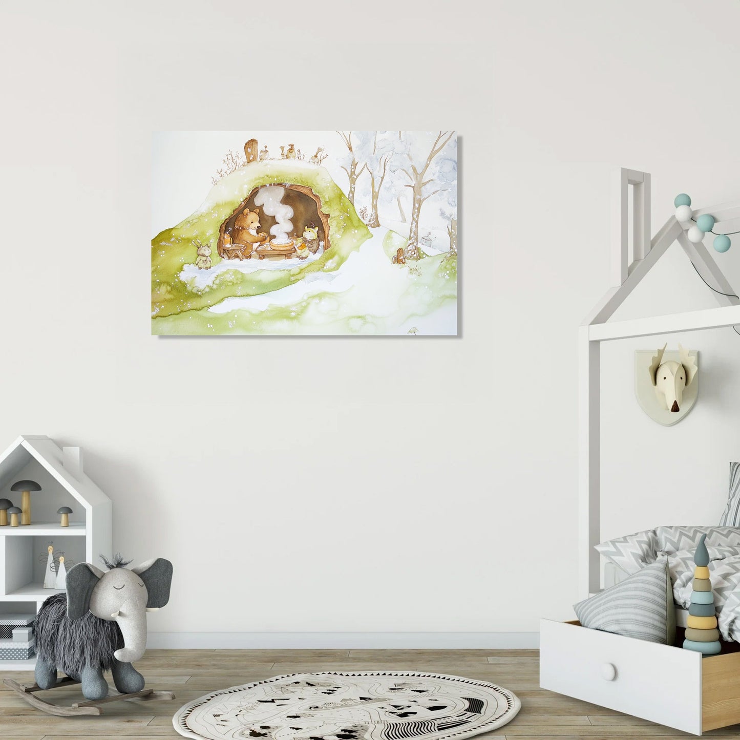 Bear's Baking Delight Canvas