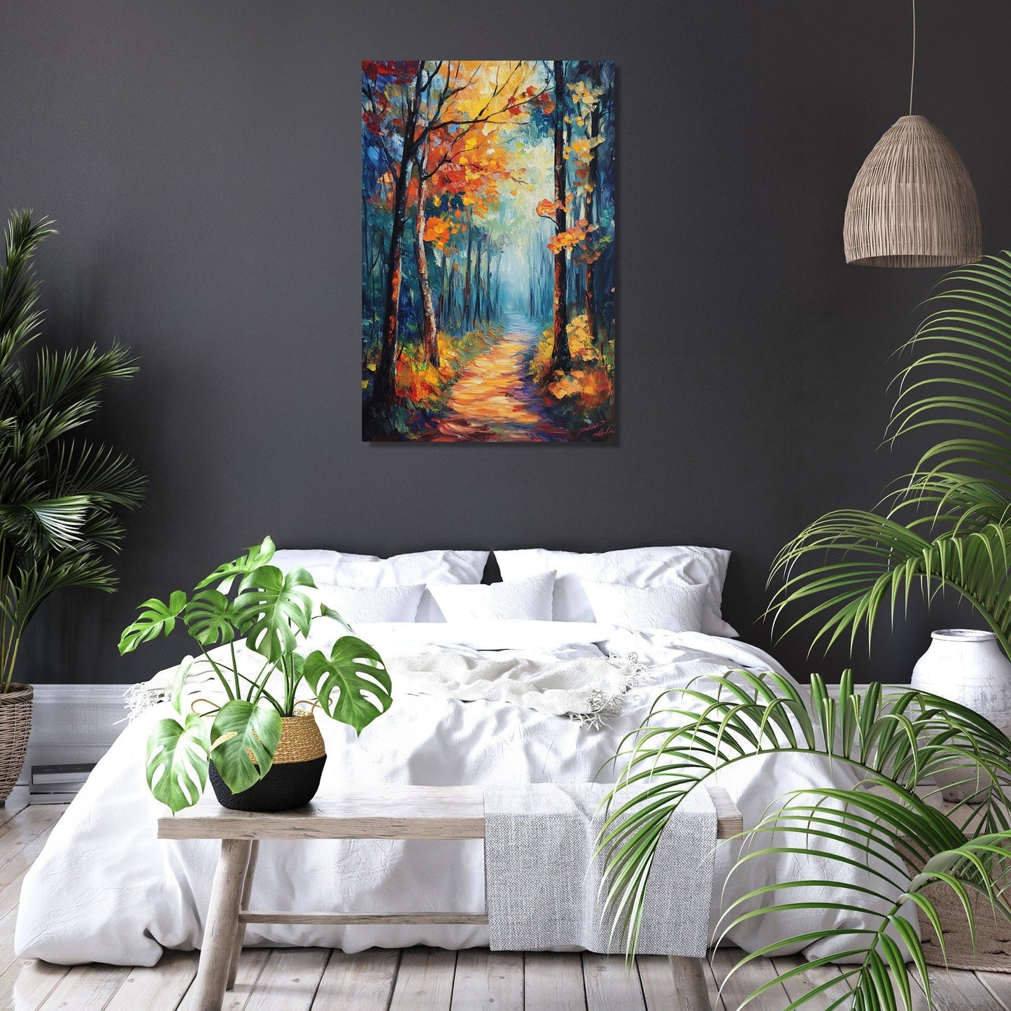 Enchanted Woodland Path Canvas