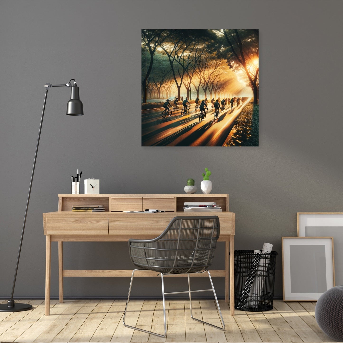 Golden Hour Cycle Summer Canvas