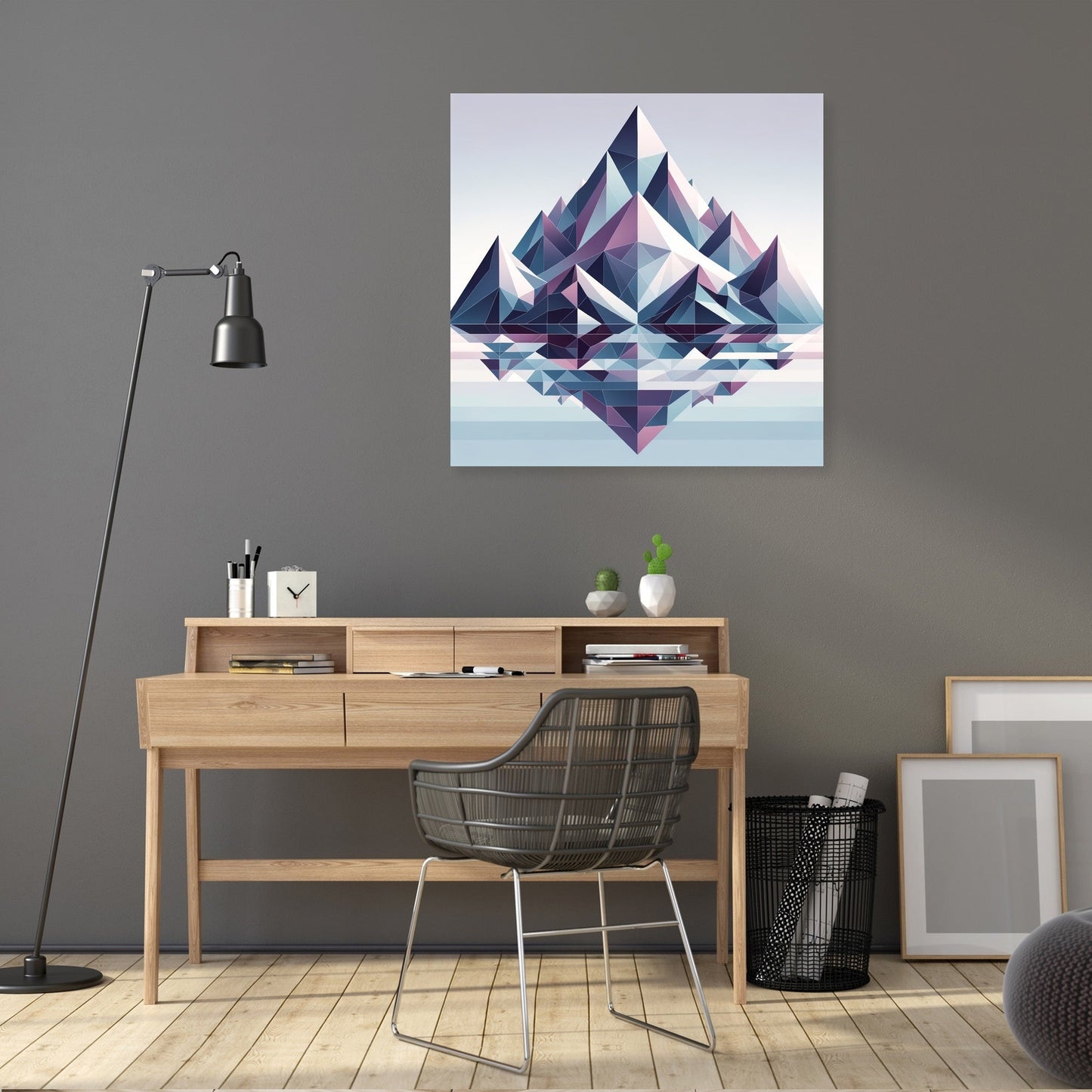 Mountain Geometry Canvas