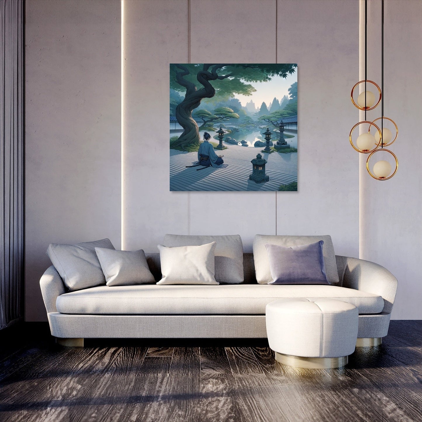 Samurai Serenity Canvas
