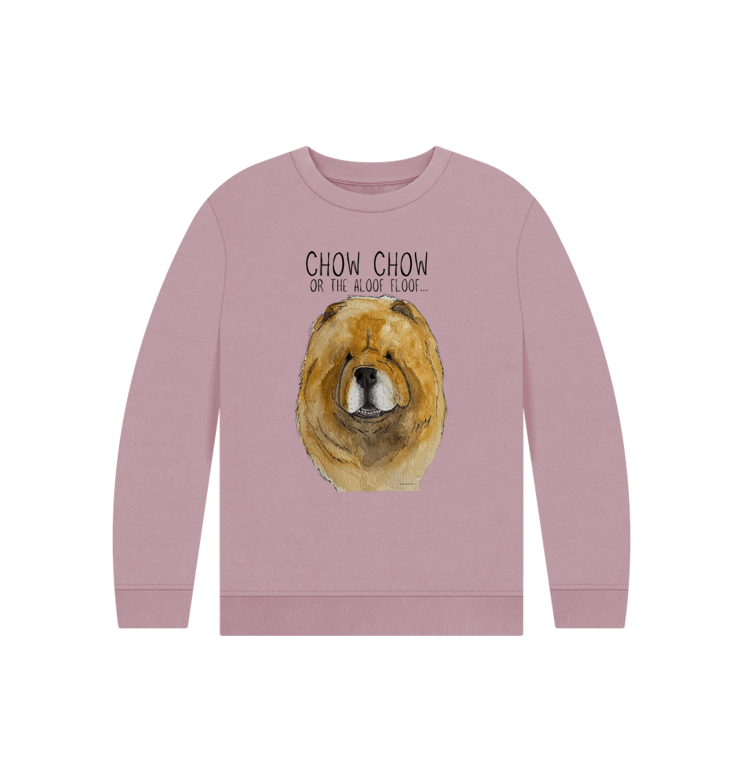 Cozy Red Chow Chow Sweatshirt for Kids – Fluff and Fun in Every Stitch!