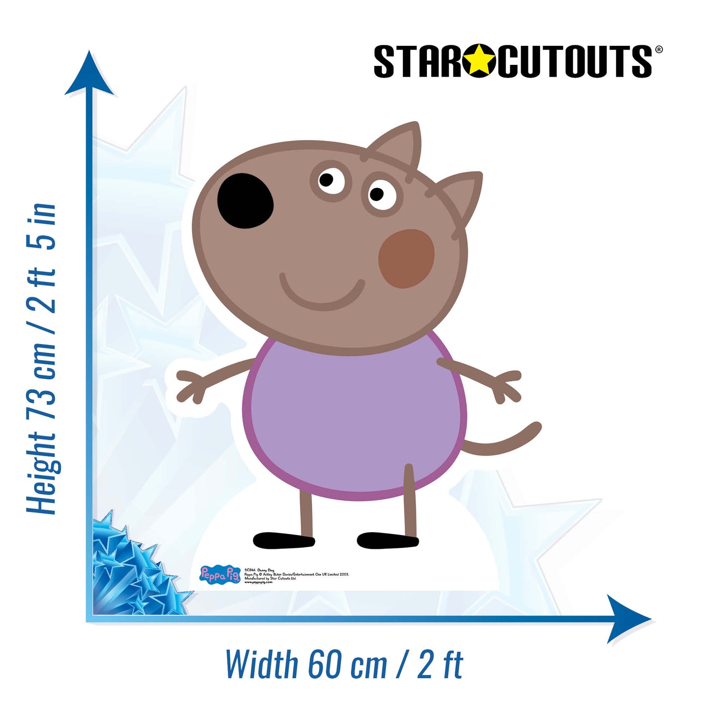SC546 Danny Dog (Star Mini Cut-out) Cardboard Cut Out Height 73cm