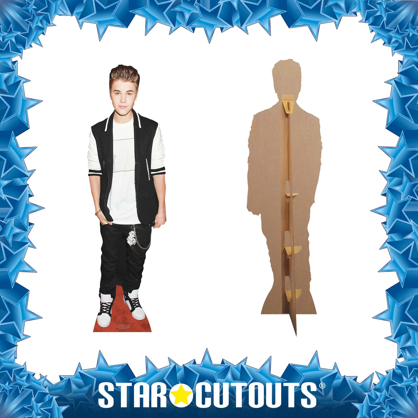 CS547 Justin Beiber - Black Tracksuit Height 171cm Lifesize Cardboard Cutout