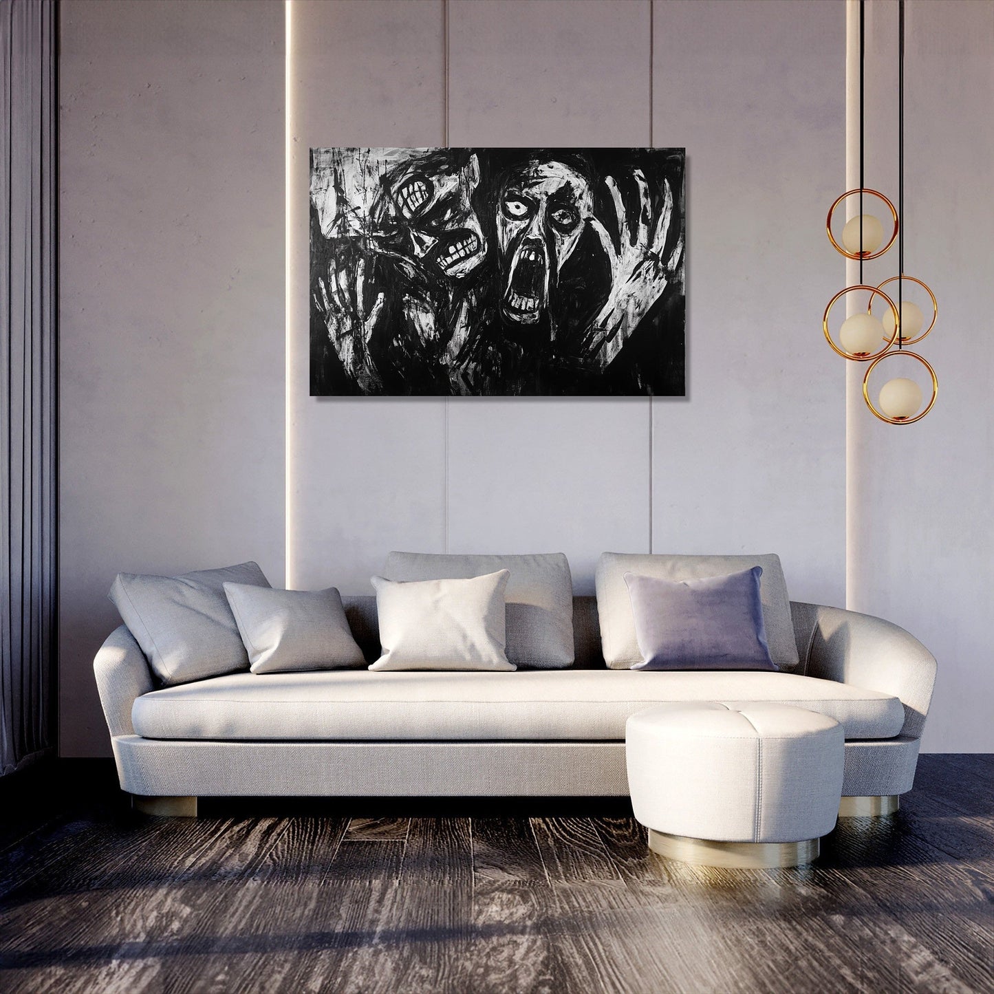 Madness on Monochrome Canvas