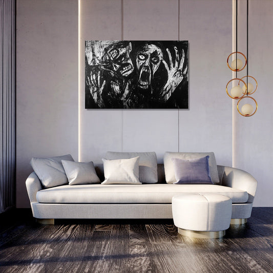 Madness on Monochrome Canvas